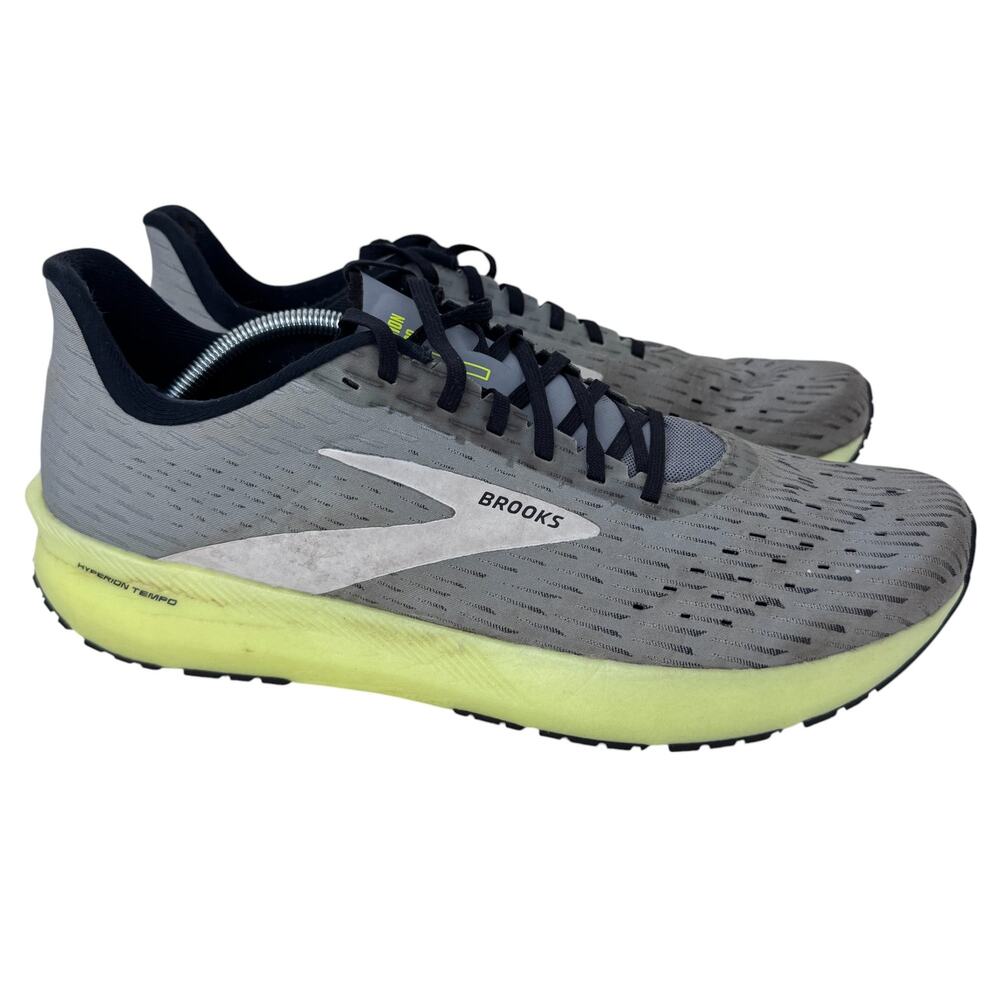 Brooks Hyperion Tempo Low Top Running Shoes Mens 13 Gray Rubber Sole 1103391